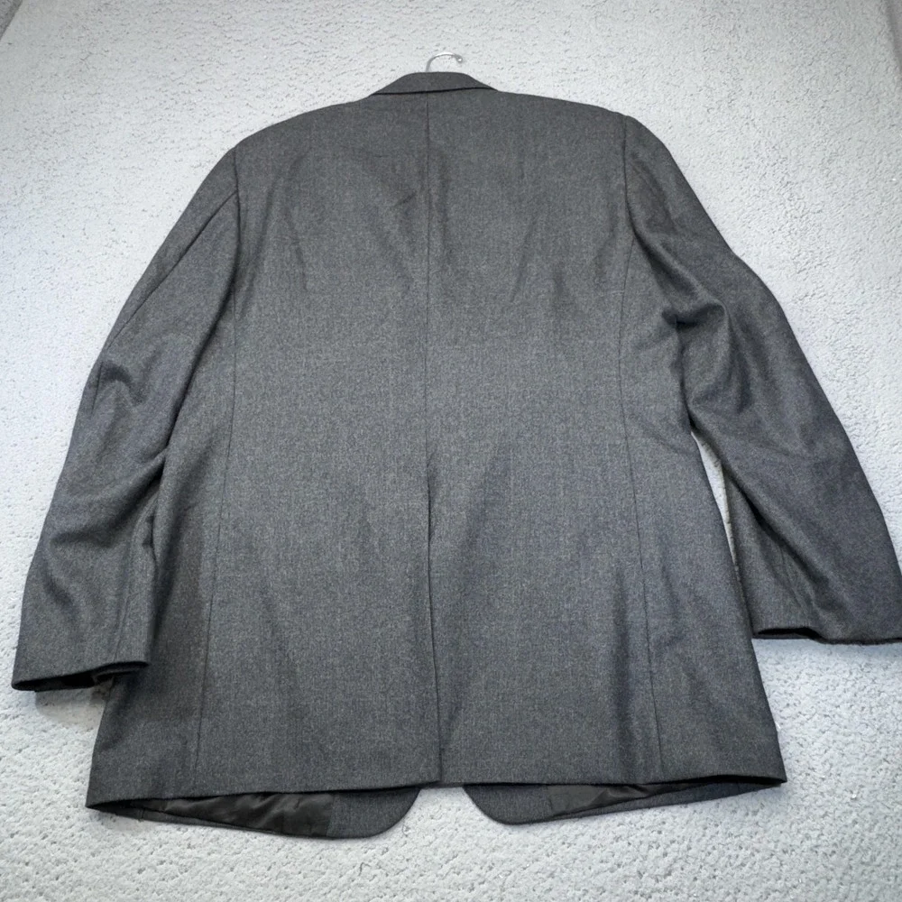 Brooks Brothers Blazer Mens 42R Gray Worsted Wool 3 Button Classic Sport Coat
